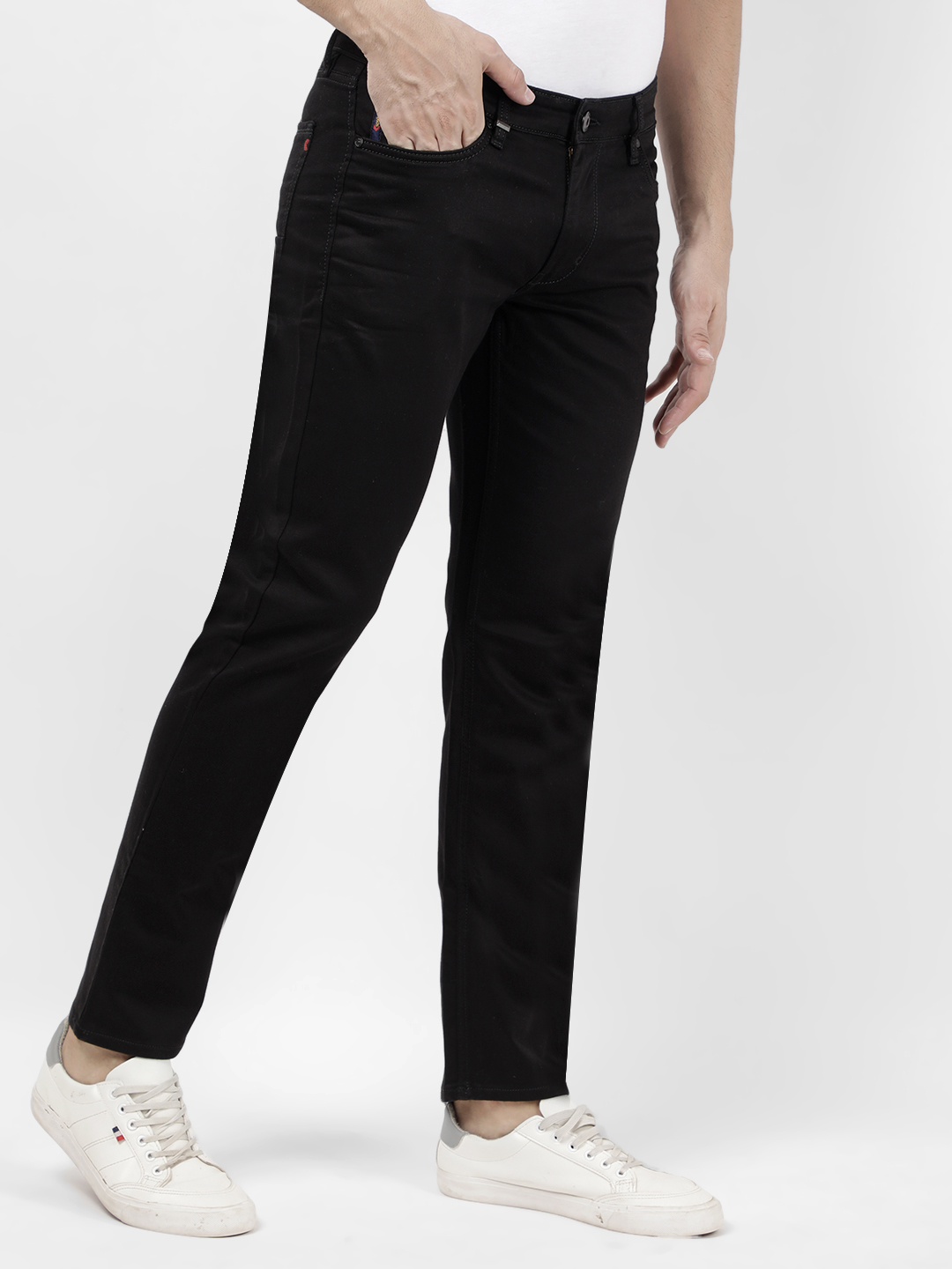 Numero Uno Men Solid Black Jeans